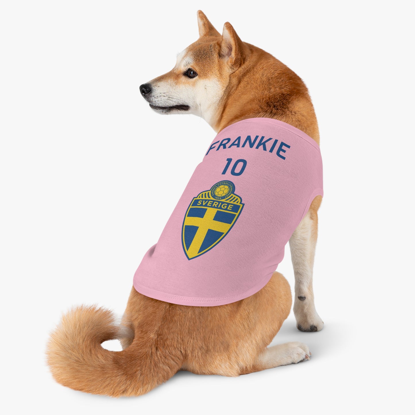 Customizable World Cup Pet Top — Team Sweden