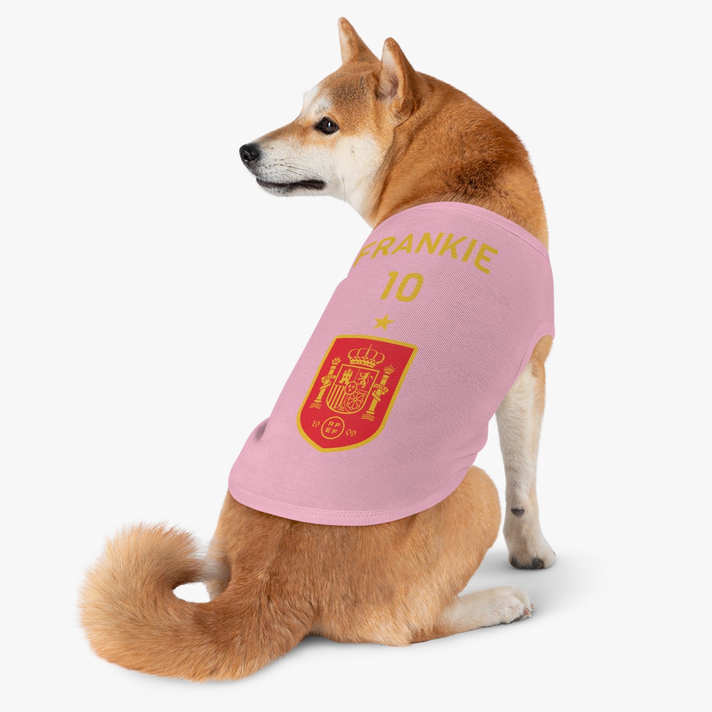 Customizable World Cup Pet Top — Team Spain