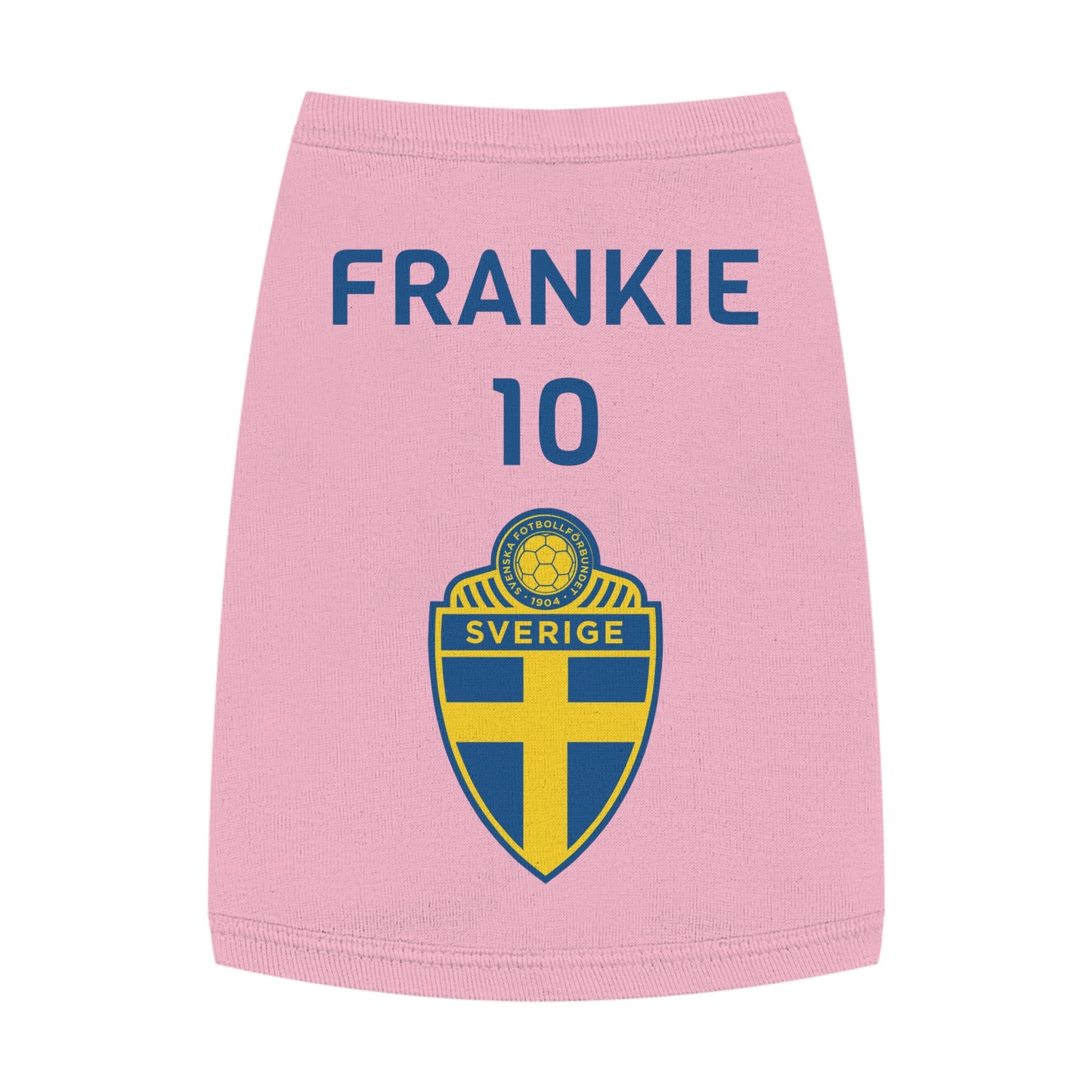 Customizable World Cup Pet Top — Team Sweden