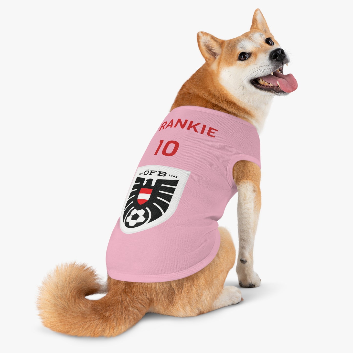 Customizable World Cup Pet Top — Team Austria