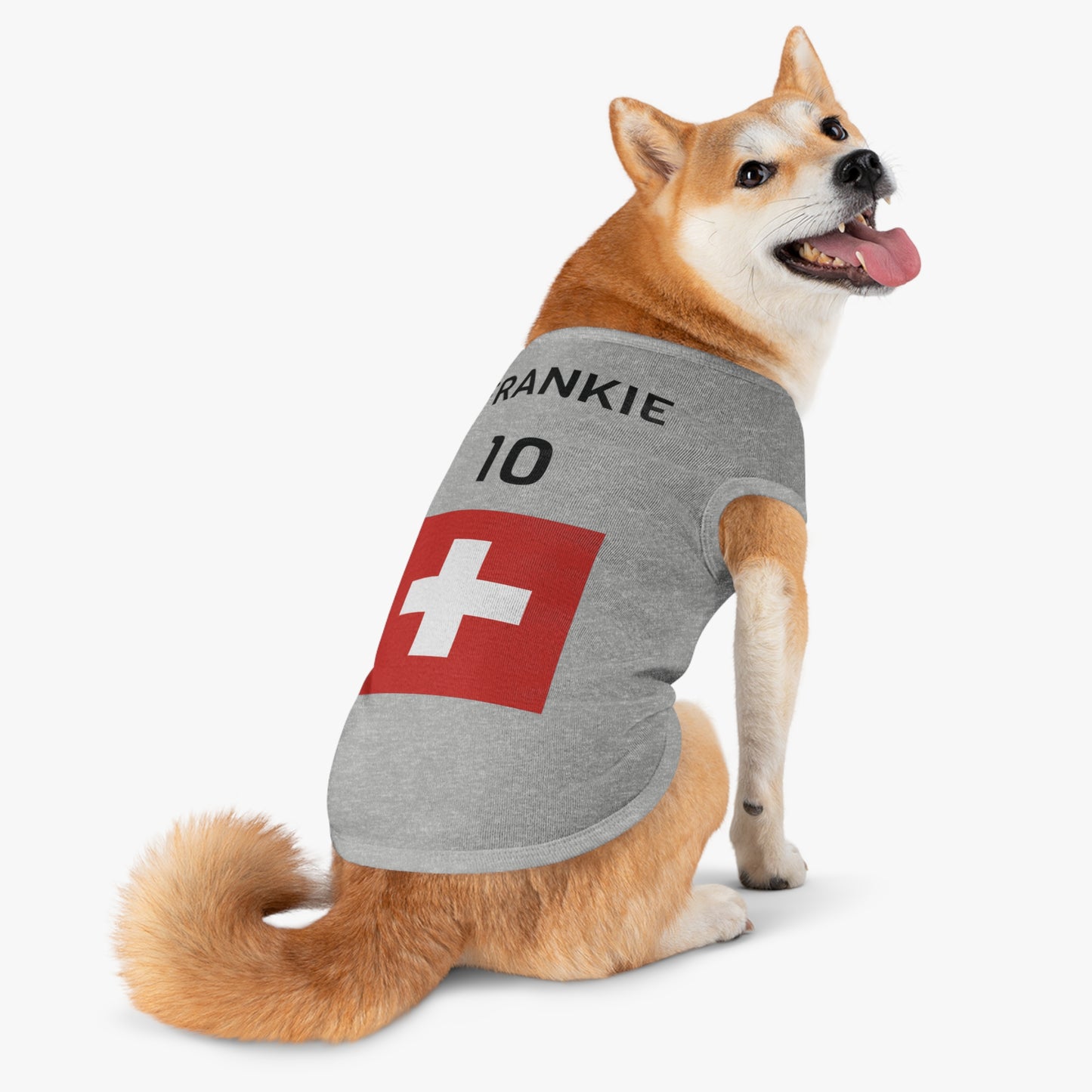 Customizable World Cup Pet Top — Team Switzerland