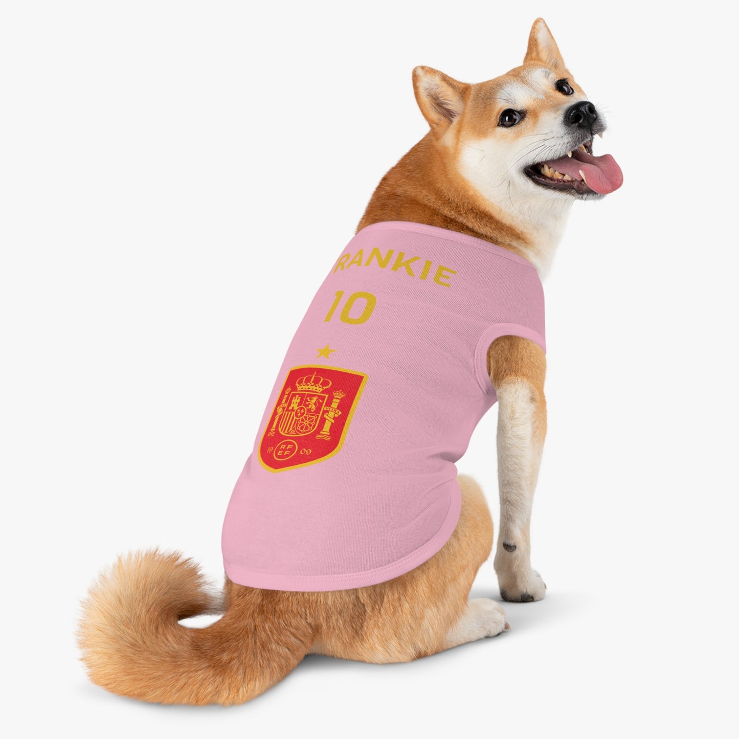 Customizable World Cup Pet Top — Team Spain