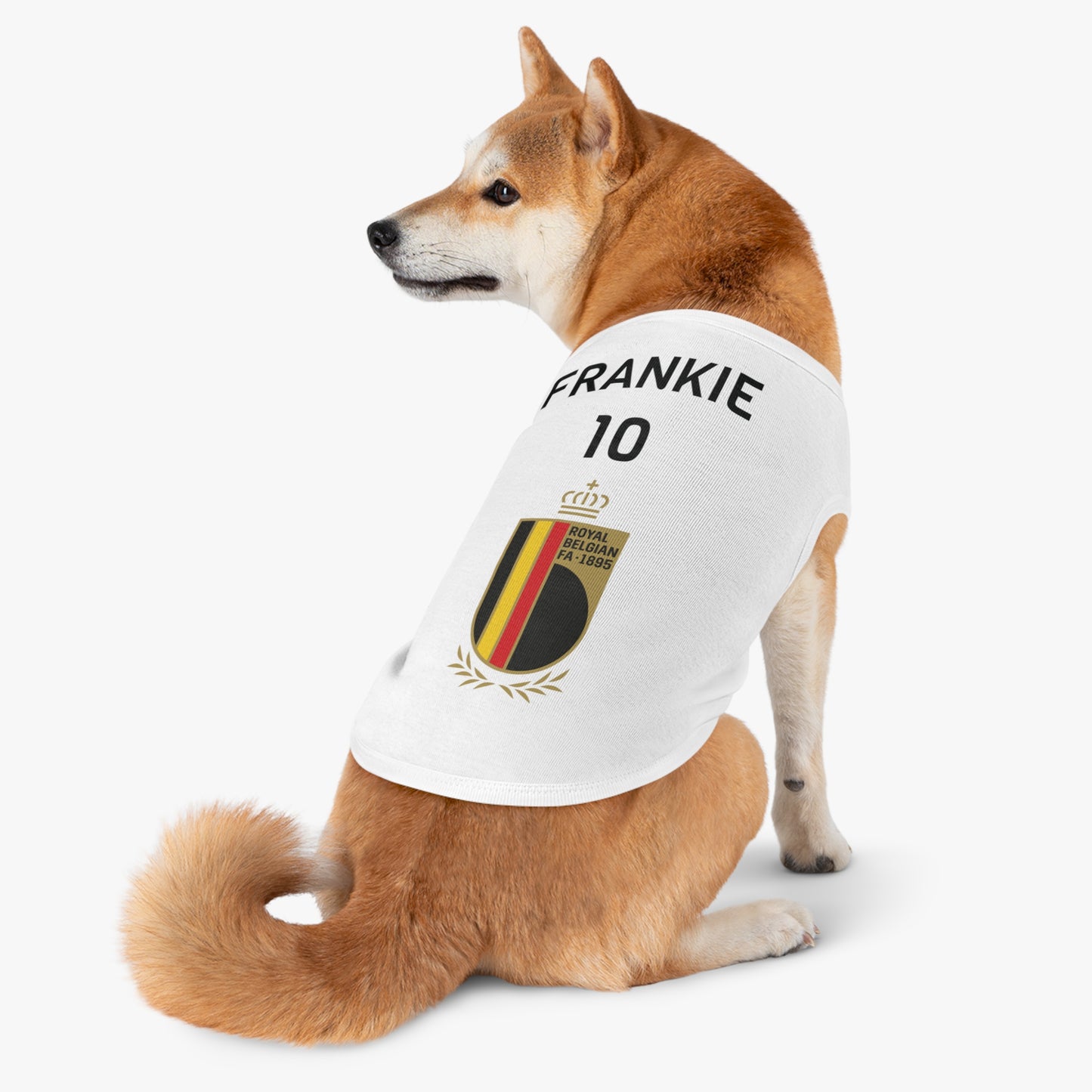 Customizable World Cup Pet Top — Team Belgium
