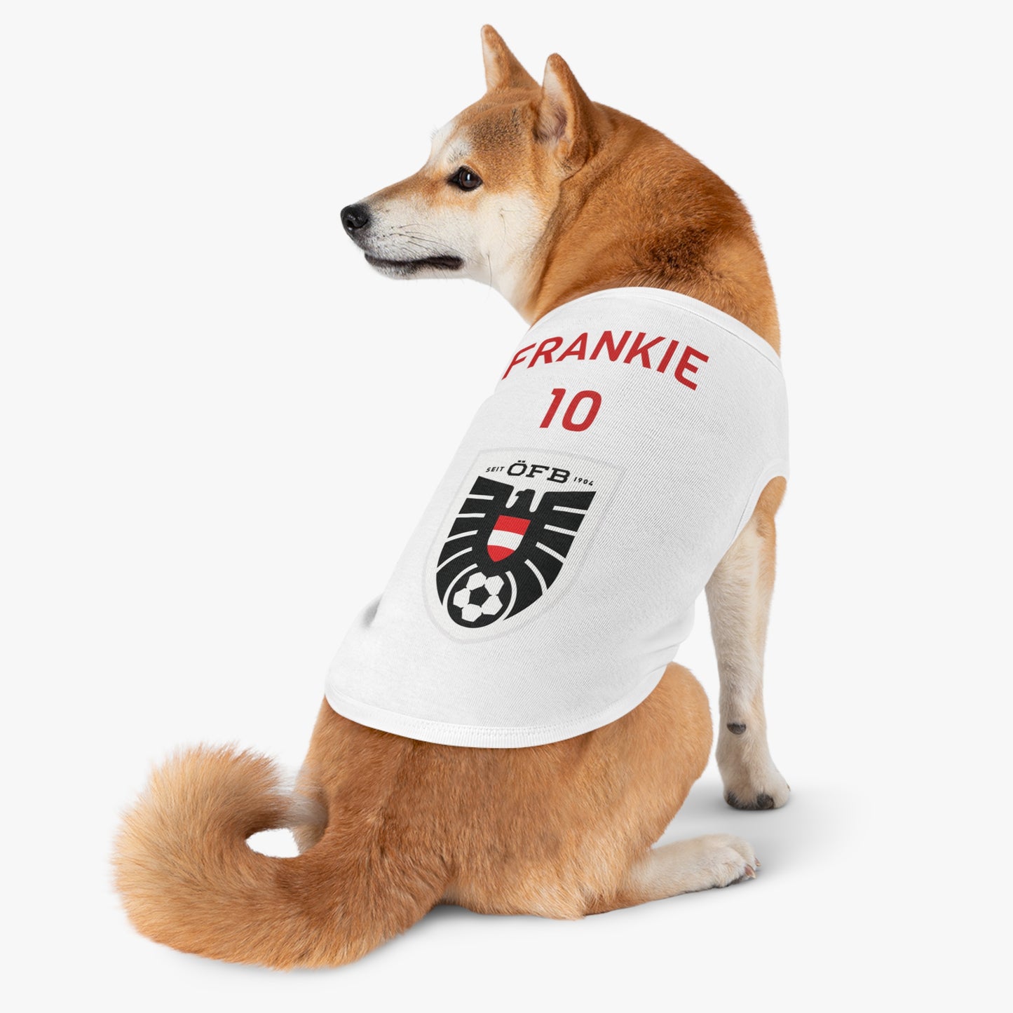 Customizable World Cup Pet Top — Team Austria