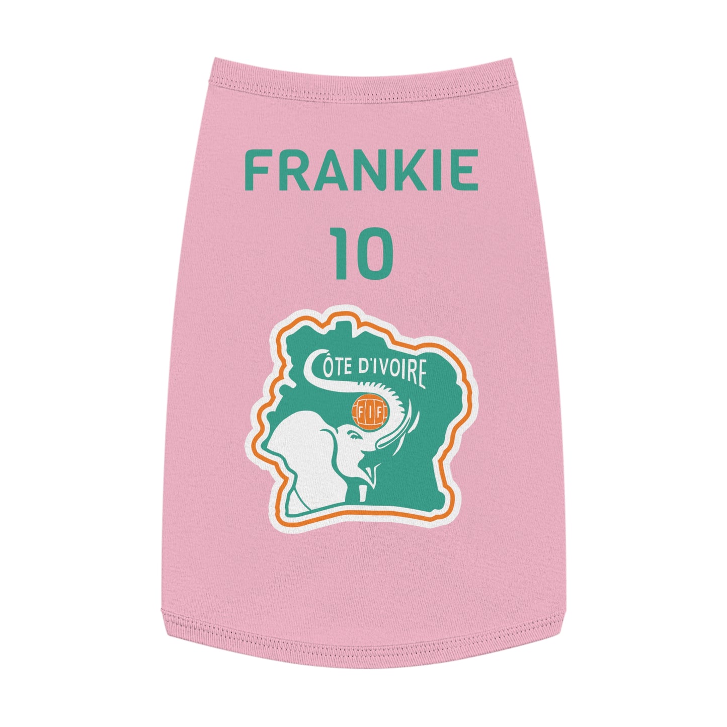Customizable World Cup Pet Top — Team Cote D'Ivoire