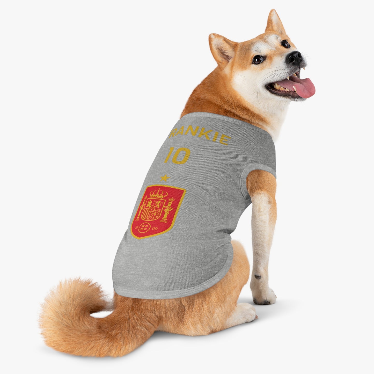 Customizable World Cup Pet Top — Team Spain