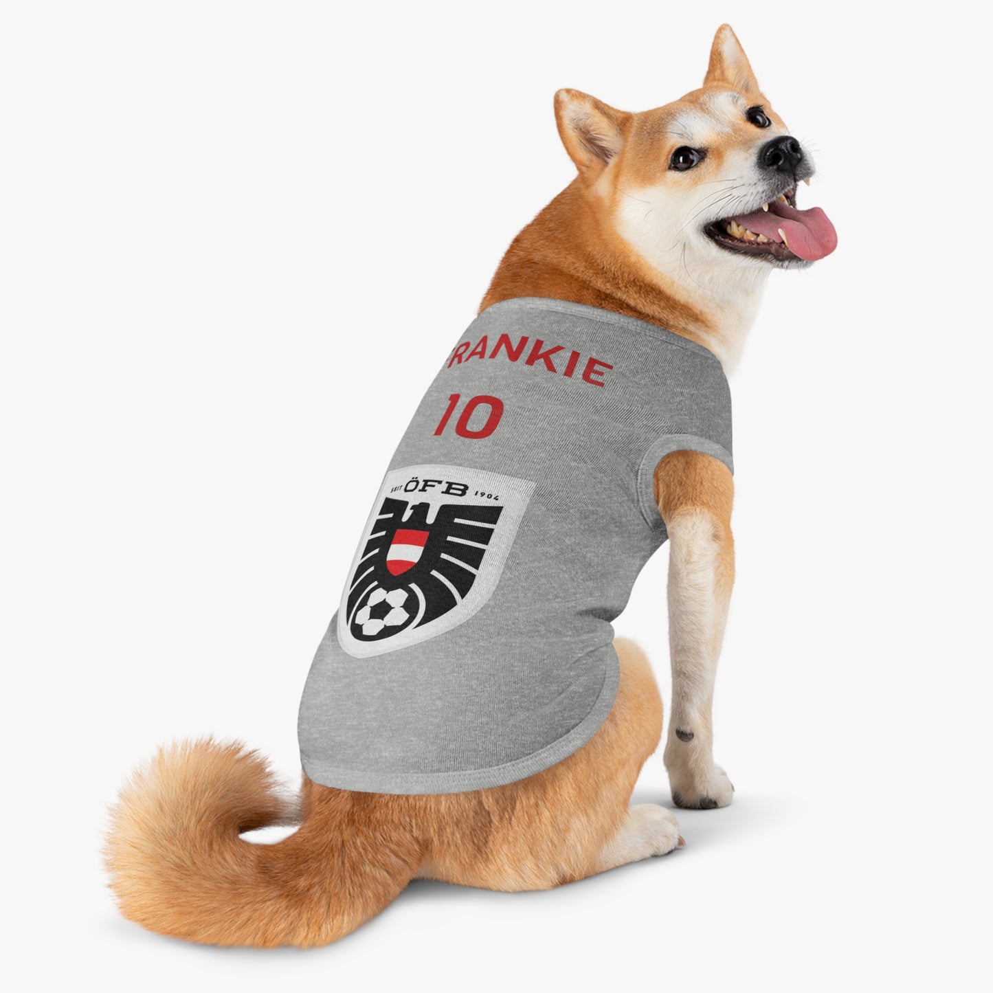 Customizable World Cup Pet Top — Team Austria