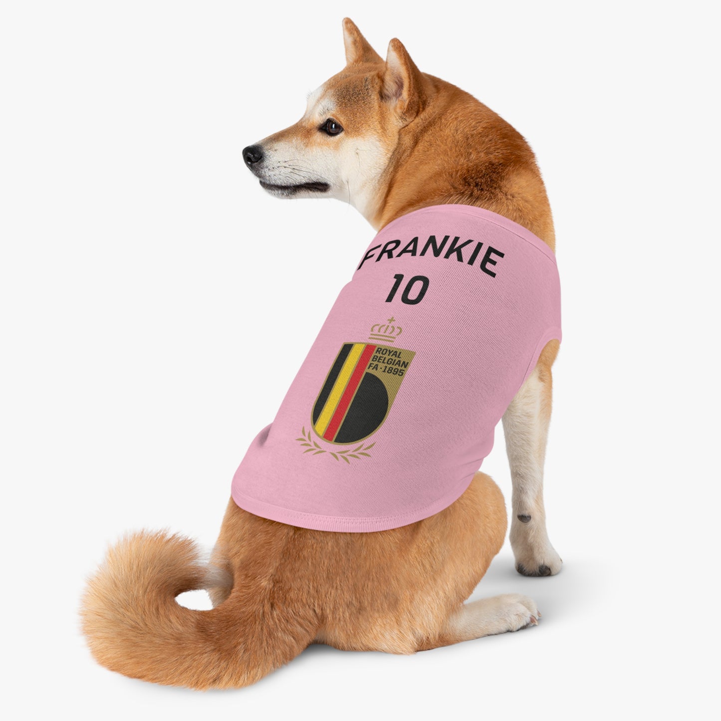 Customizable World Cup Pet Top — Team Belgium