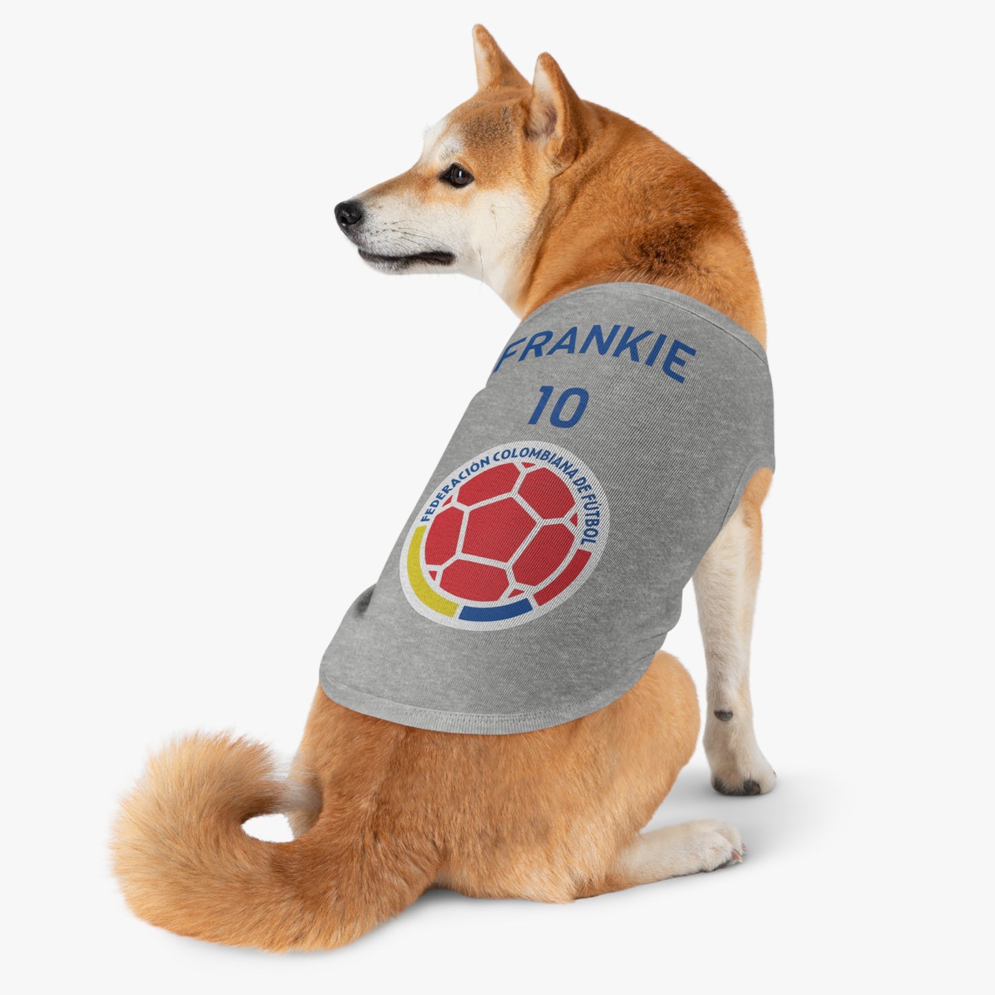 Customizable World Cup Pet Top — Team Columbia