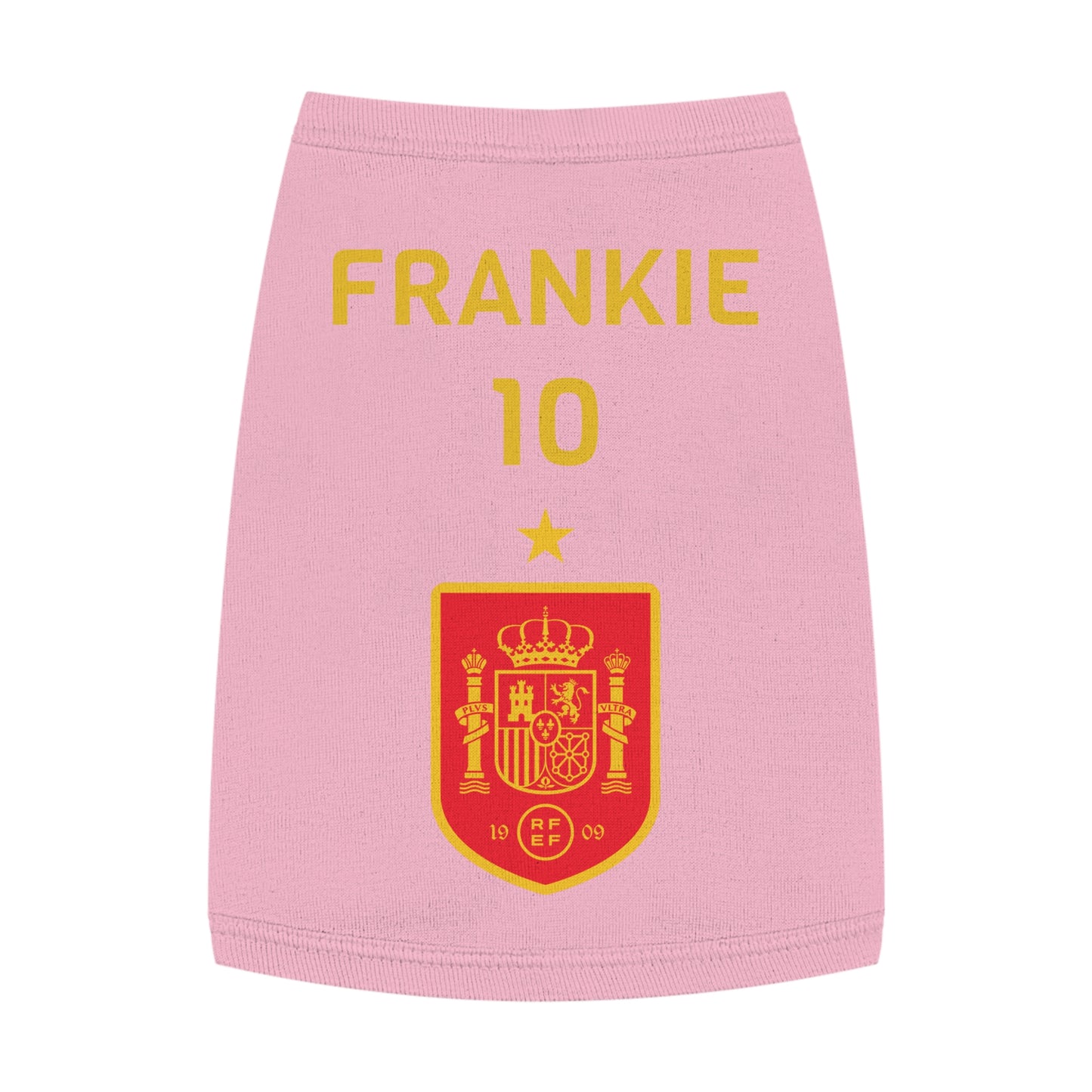 Customizable World Cup Pet Top — Team Spain