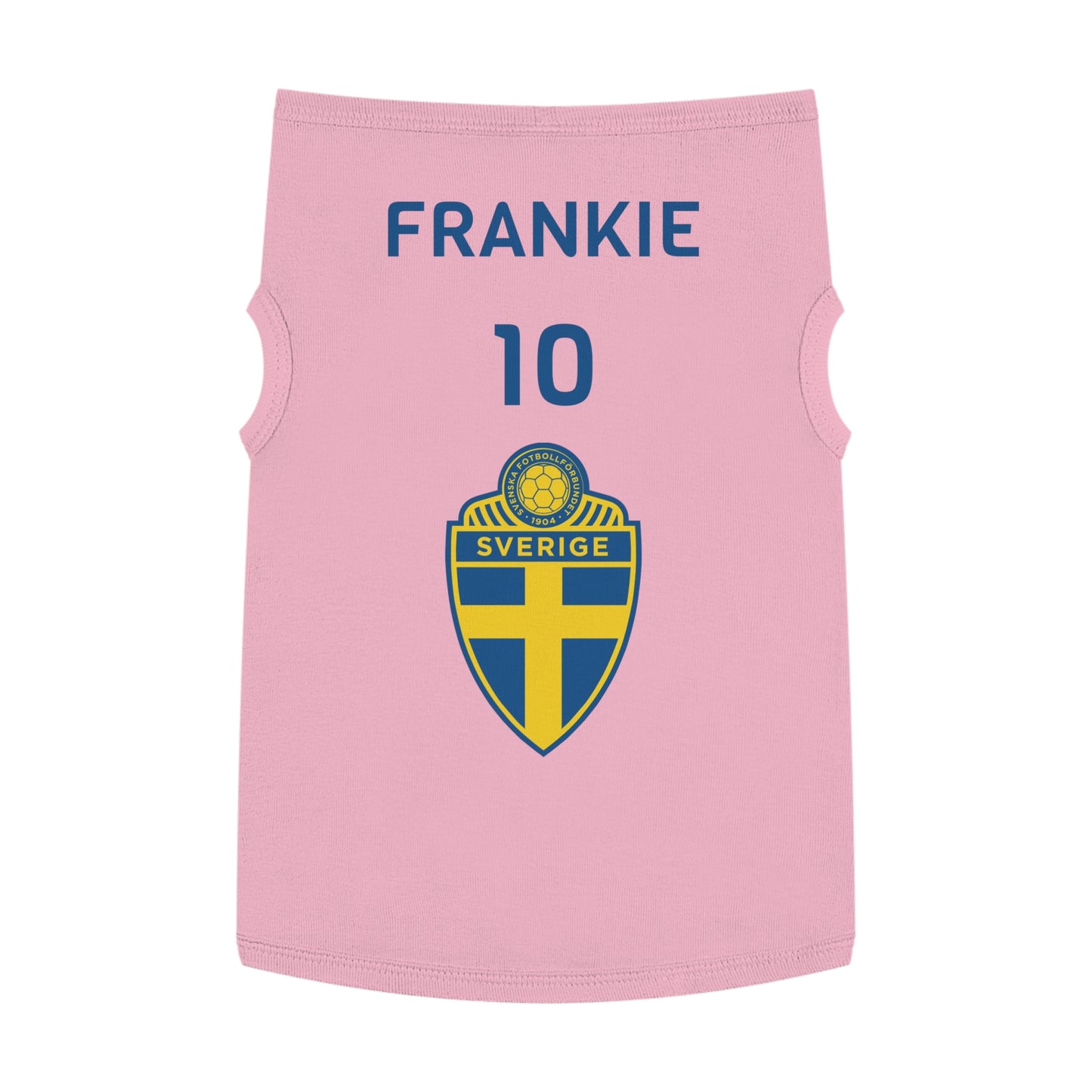 Customizable World Cup Pet Top — Team Sweden