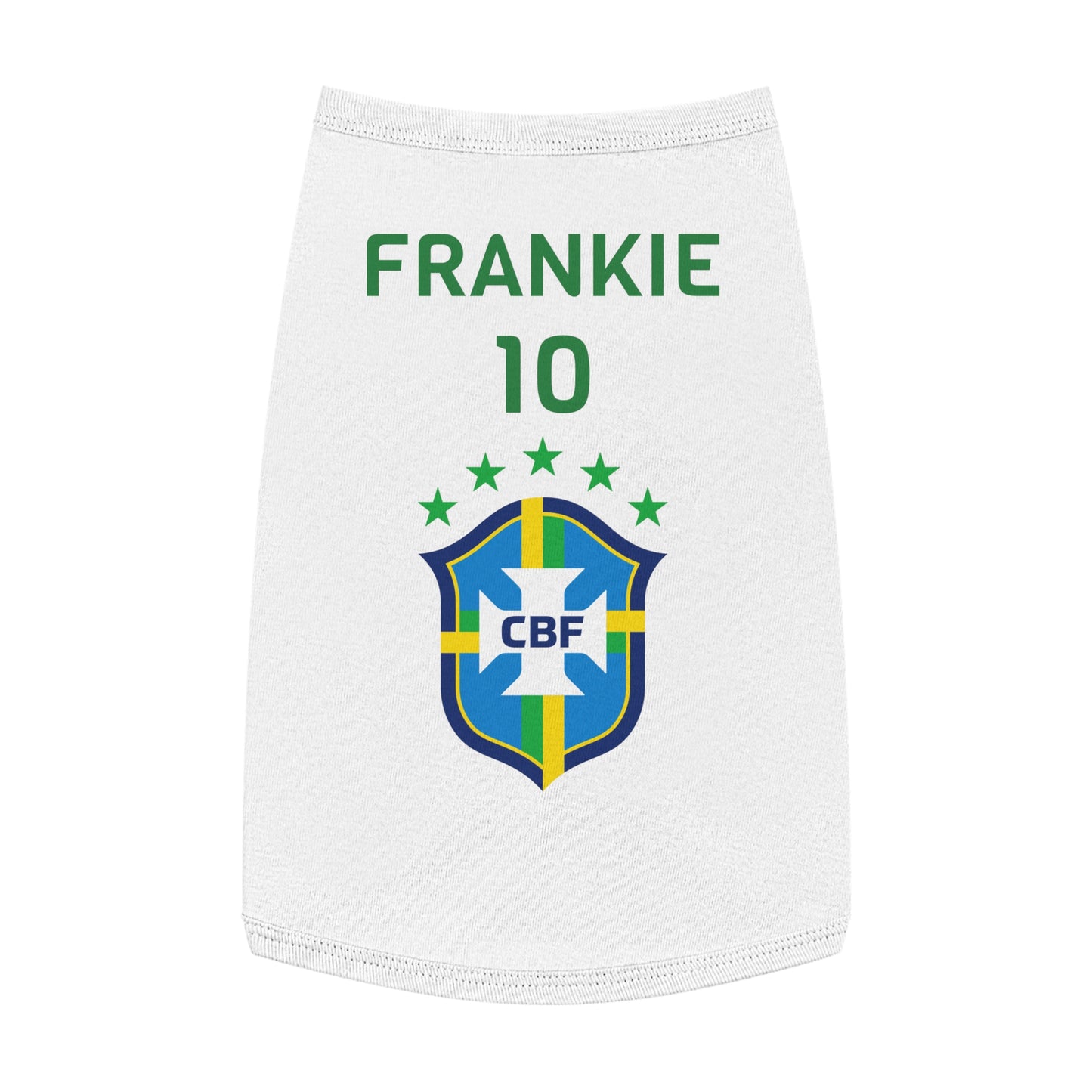 Customizable World Cup Pet Top — Team Brazil