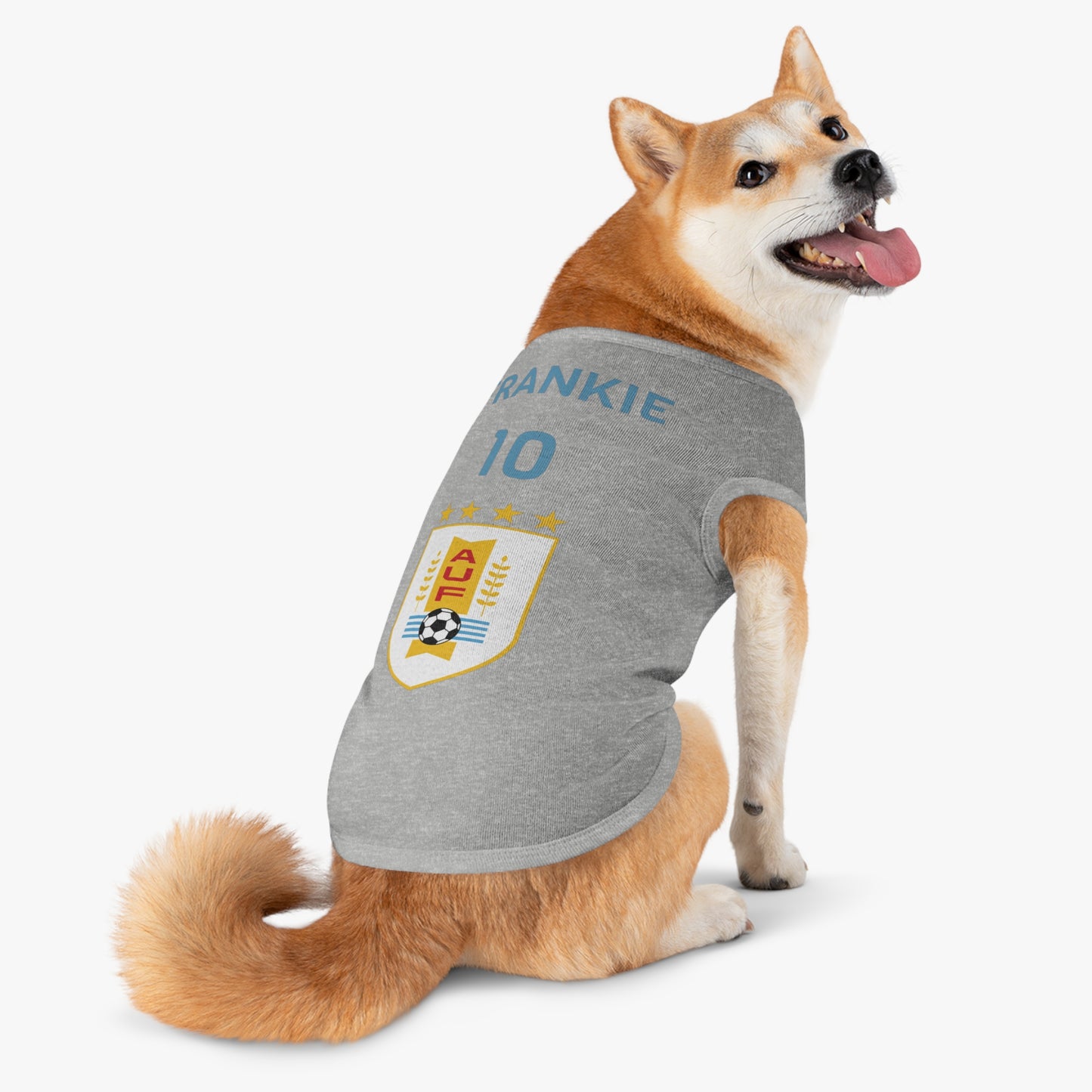 Customizable World Cup Pet Top — Team Uruguay