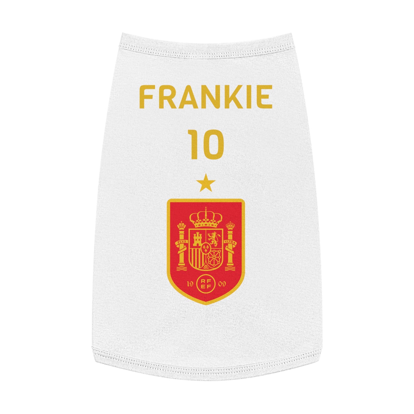 Customizable World Cup Pet Top — Team Spain
