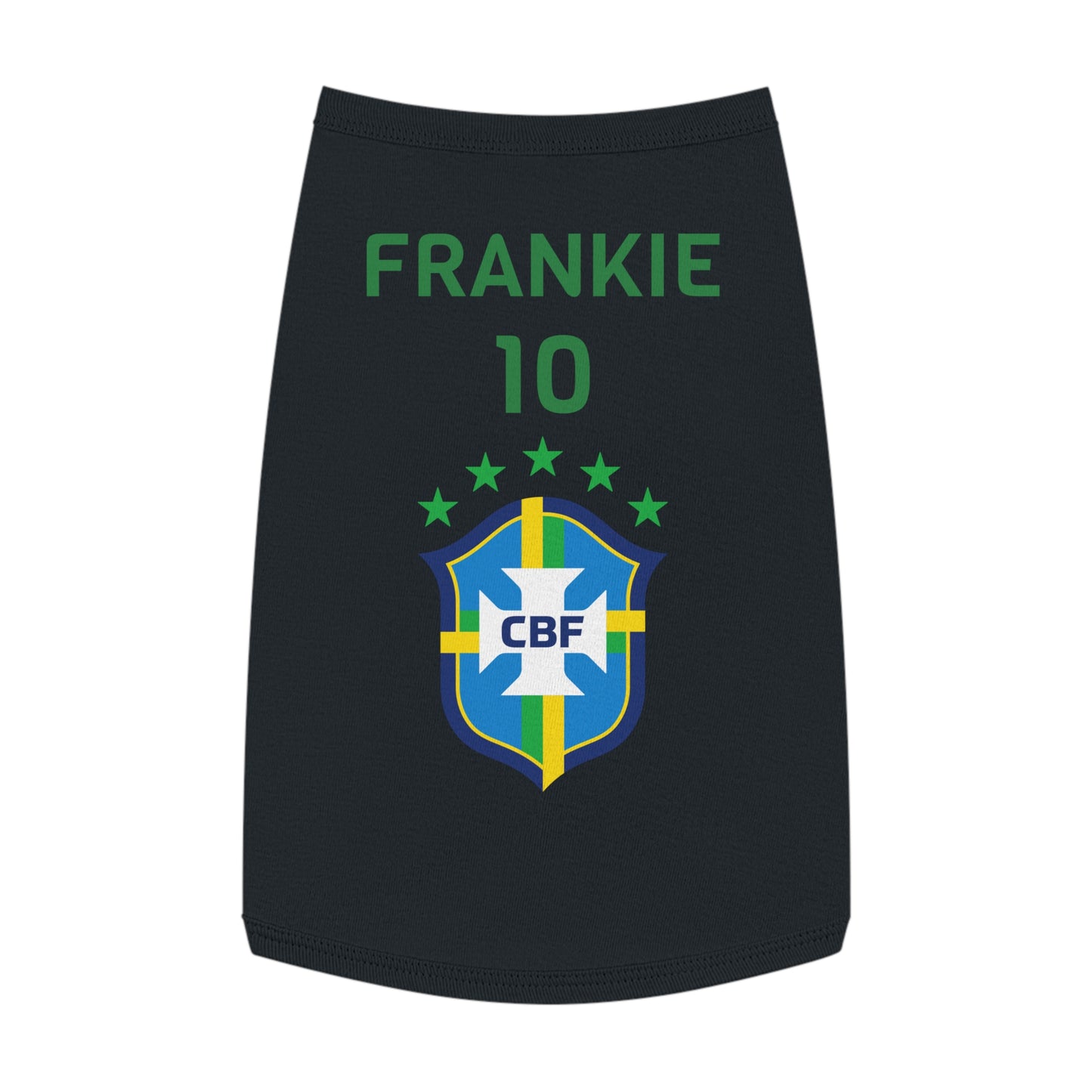 Customizable World Cup Pet Top — Team Brazil