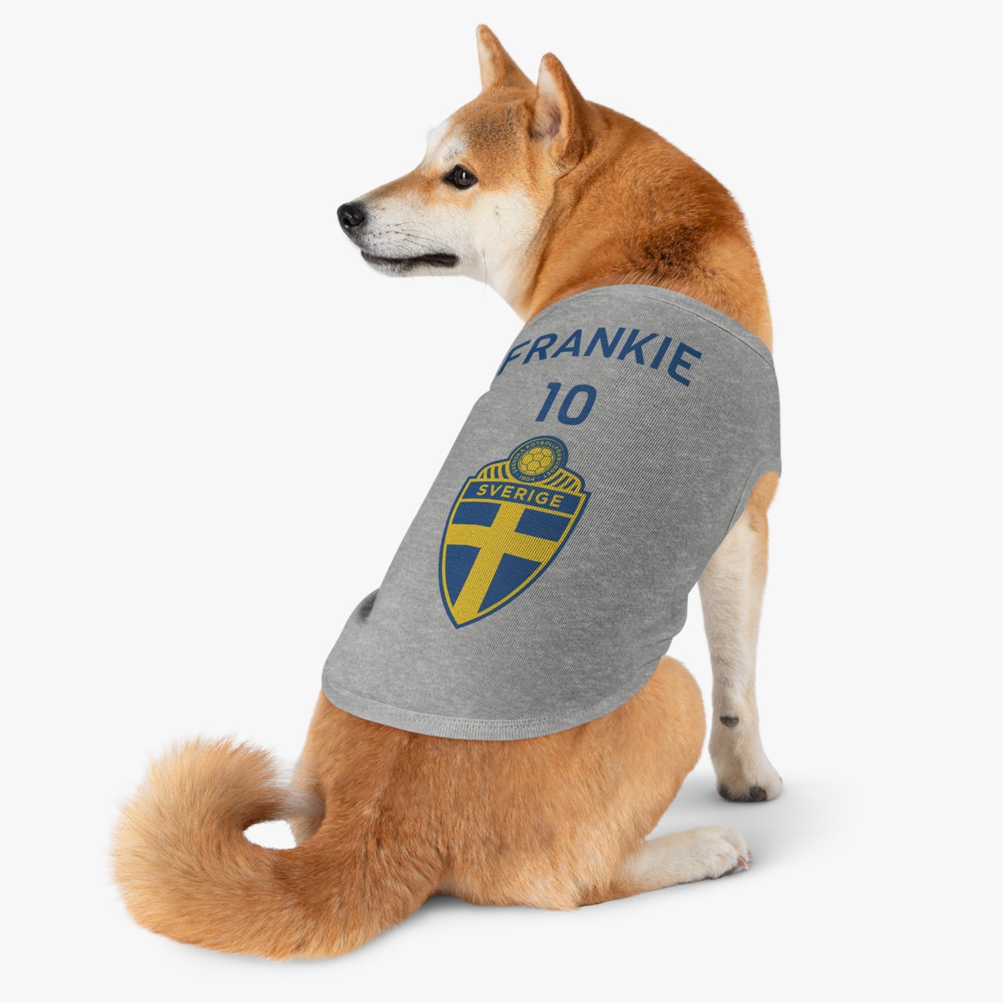 Customizable World Cup Pet Top — Team Sweden