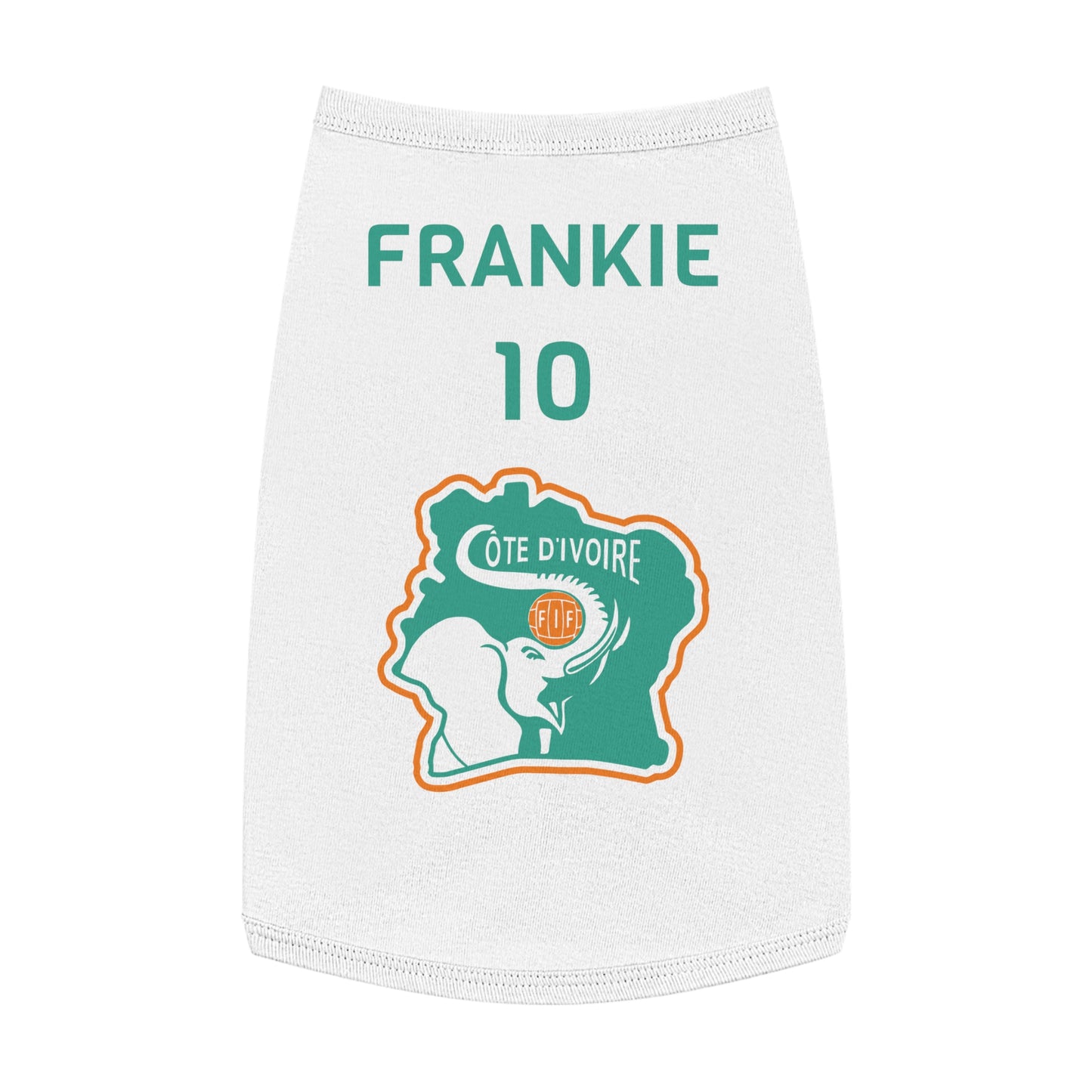 Customizable World Cup Pet Top — Team Cote D'Ivoire