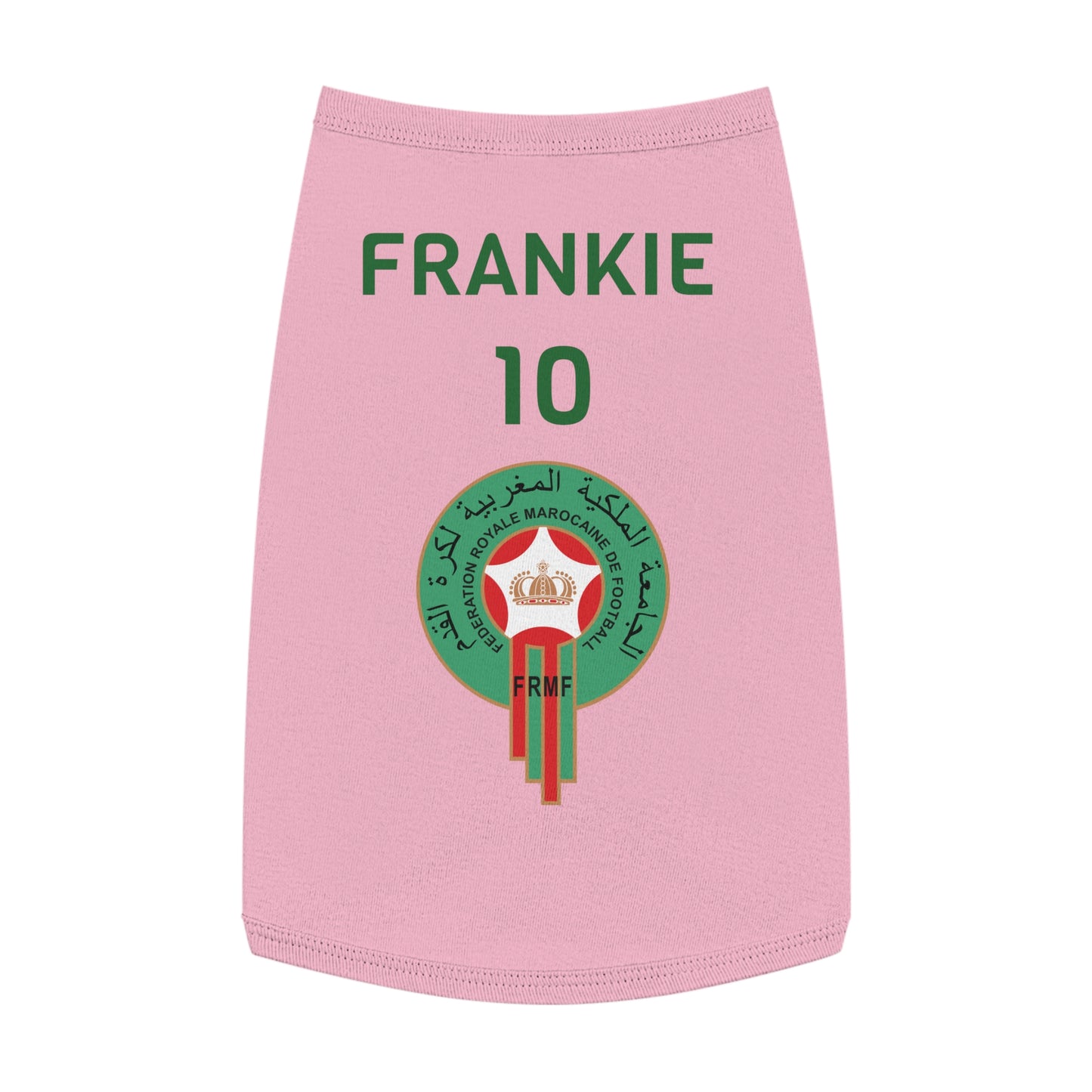 Customizable World Cup Pet Top — Team Morocco